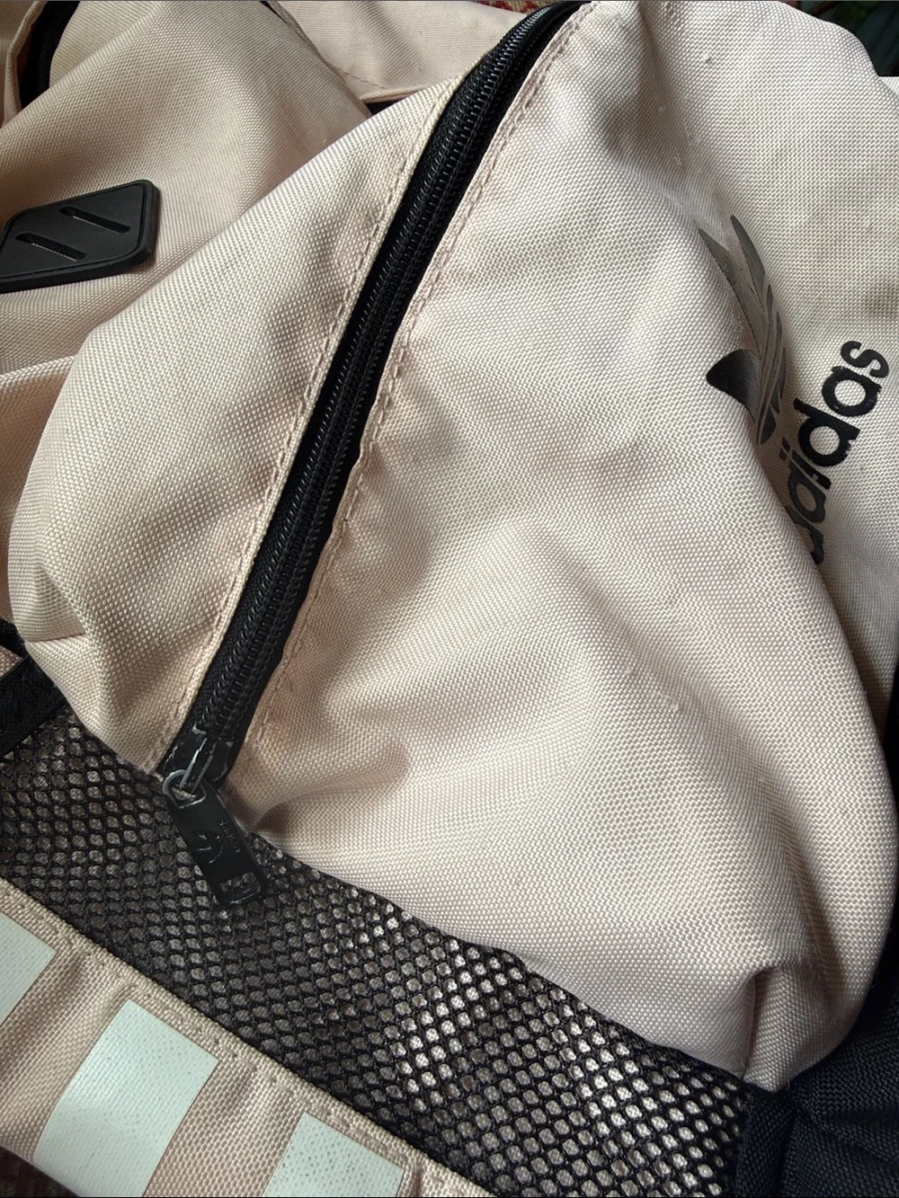 adidas Pink and Black Trefoil Daypack - Picture 2 of 10